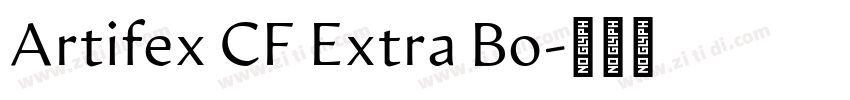 Artifex CF Extra Bo字体转换